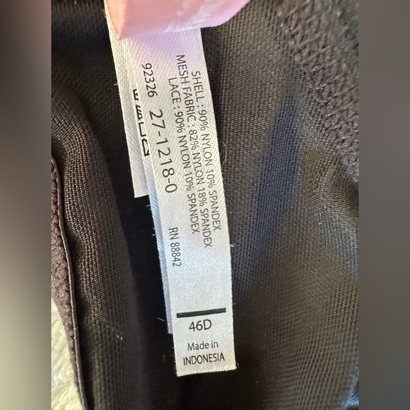 Black plus size comfort choice bra size 46D - Picture 6 of 8